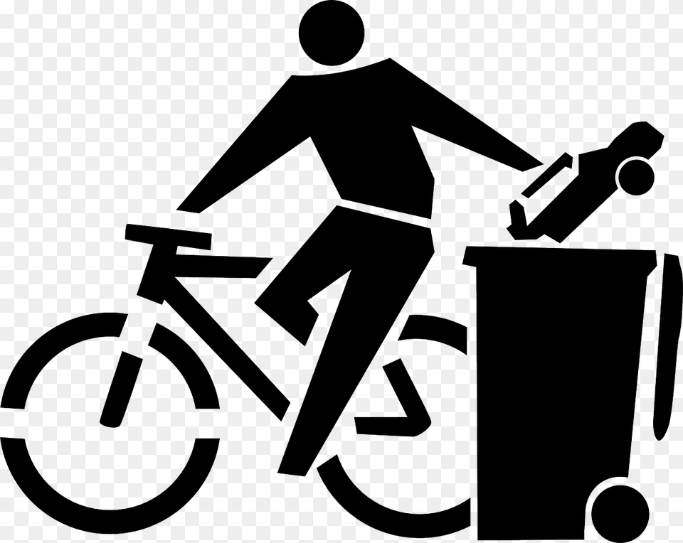 Ride A Bike Not A Car, Stencil Free Png Download