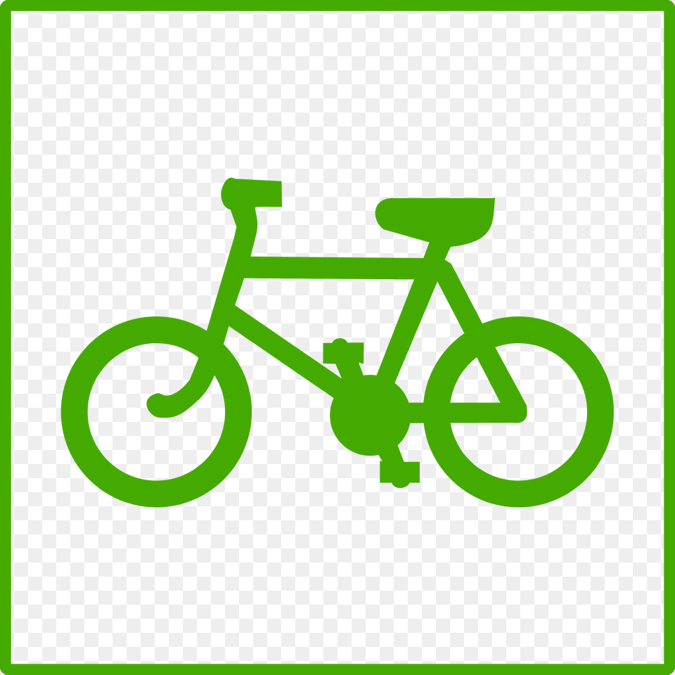 Ride A Bike Sign, Bicycle, Transportation, Vehicle, Lawn Free Png