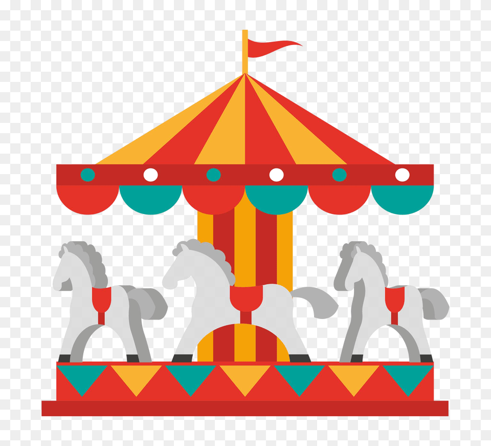 Ride Clipart And Popcorn, Amusement Park, Carousel, Play, Animal Free Png