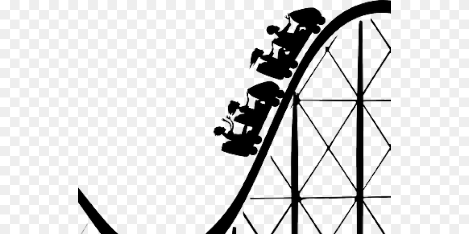 Ride Clipart Roller Coaster Roller Coaster Black And White Clipart, Amusement Park, Fun, Roller Coaster Free Transparent Png