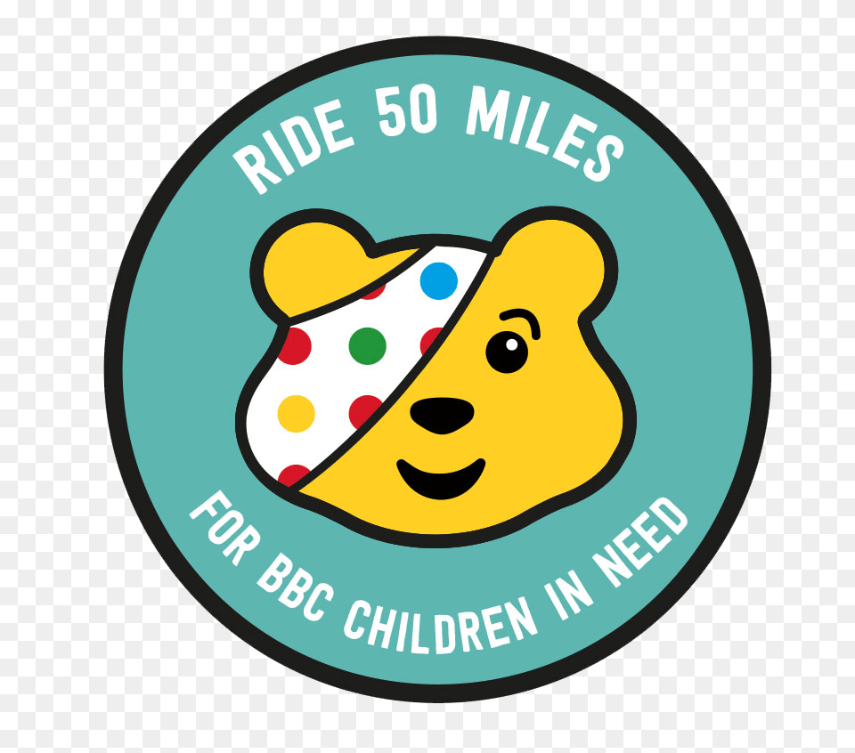 Ride Miles For Bbc Children In Need, Sticker, Logo, Badge, Symbol Png Image