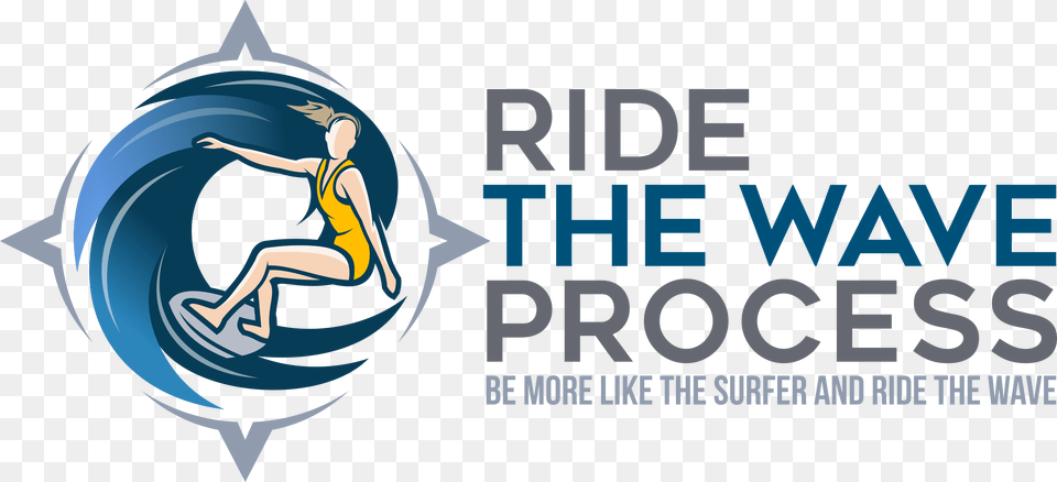 Ride The Wave Process Graphic Design, Water Sports, Sport, Person, Swimming Free Png Download