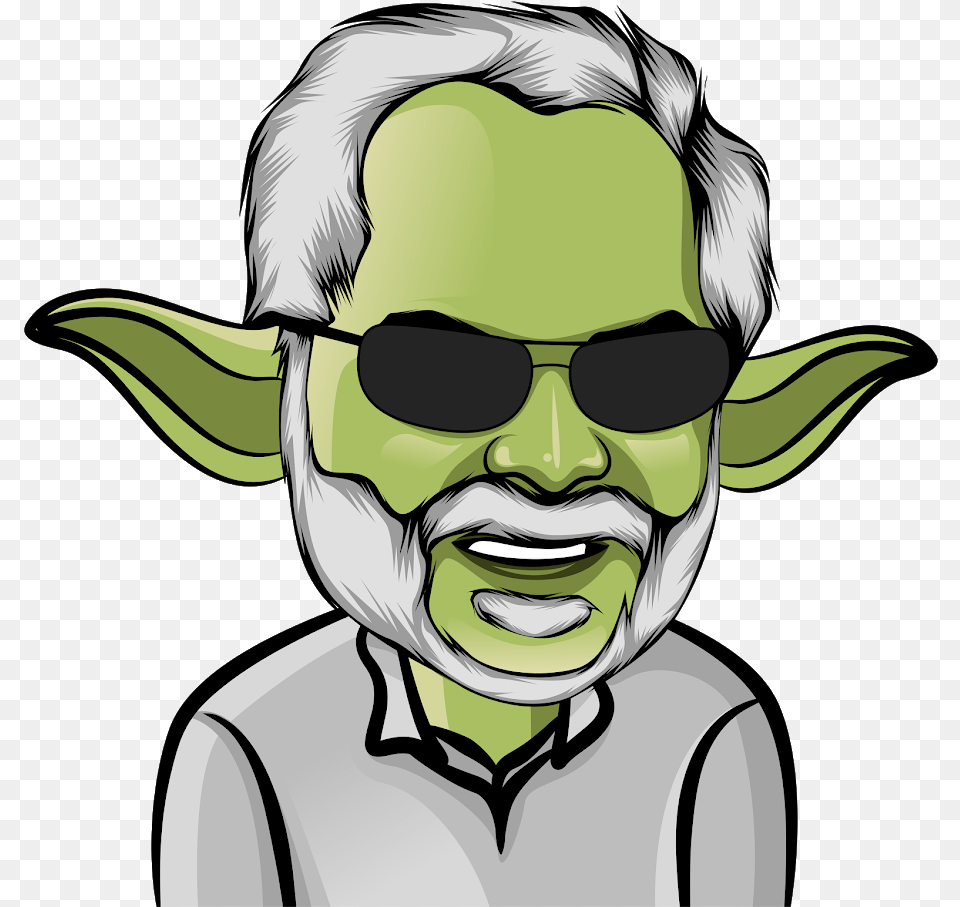 Ride Yoda S Cartoon, Photography, Adult, Person, Man Free Png Download