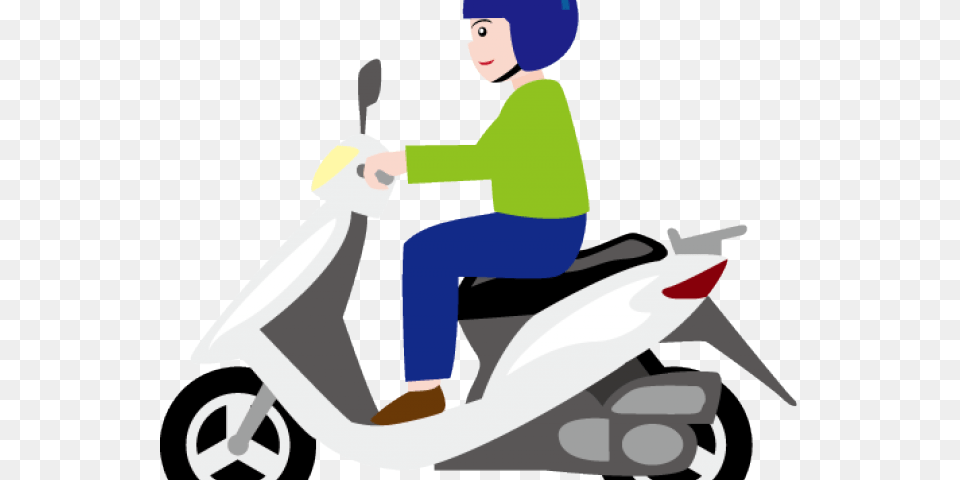 Rider Clipart, Motorcycle, Vehicle, Transportation, Moped Png Image