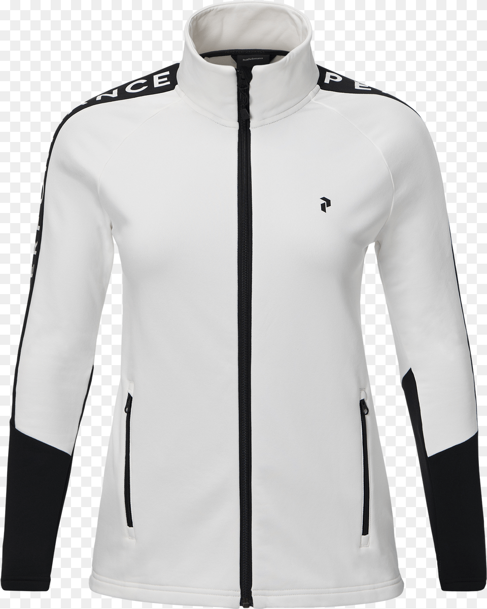 Rider Mid Layer Zip Up Jacket Offwhite Peak Performance Dames, Clothing, Coat, Fleece, Long Sleeve Free Png Download