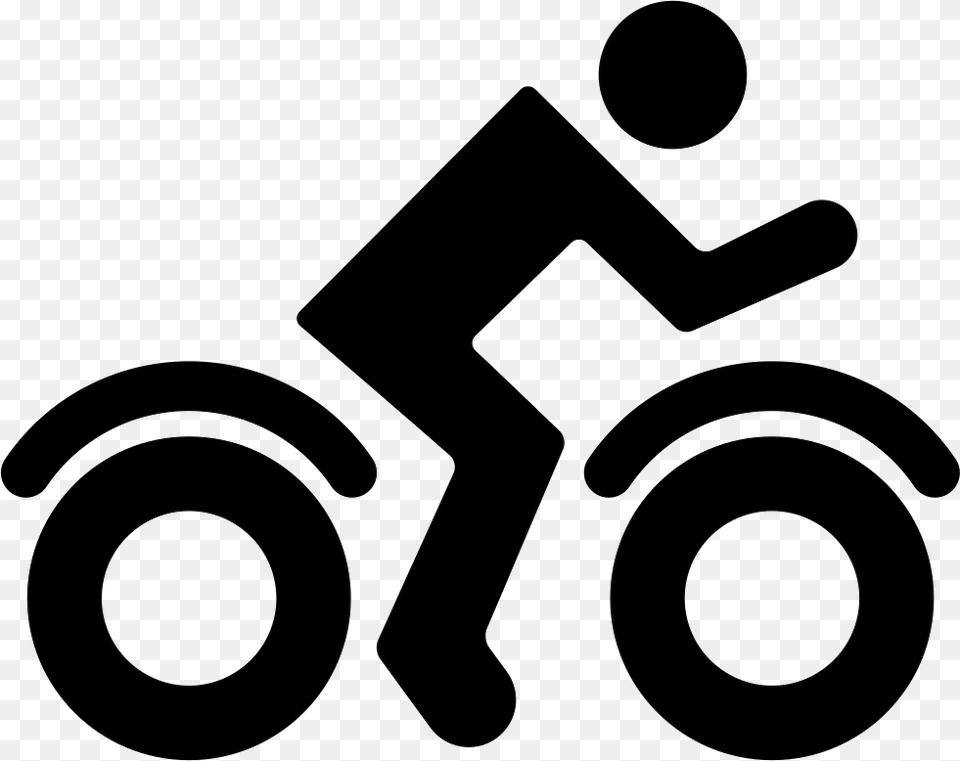 Rider Of A Bicycle Rider Icon, Stencil, Device, Grass, Lawn Free Png