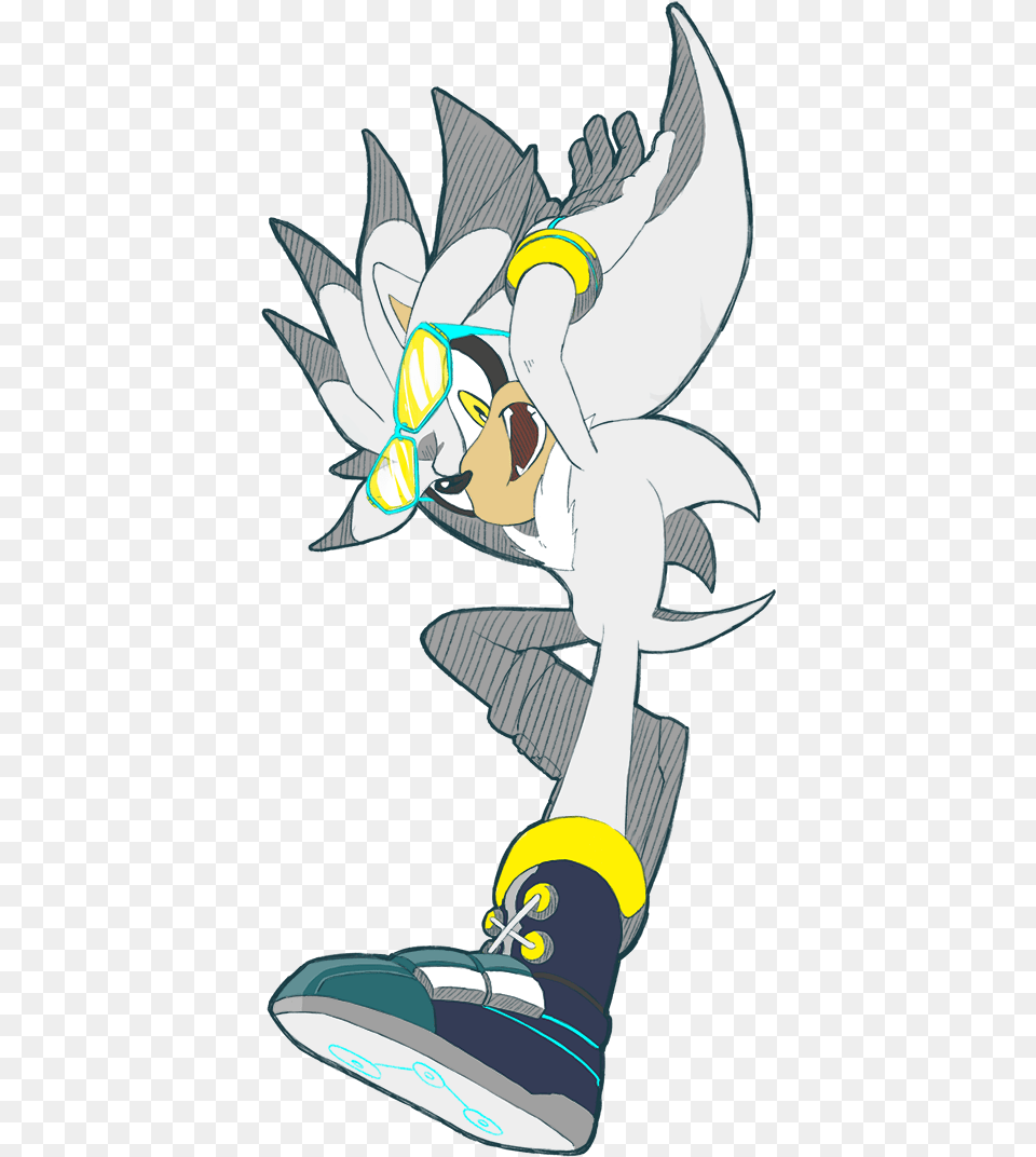 Riders Silver Chellchell Gaming Hedgehogs Silver The Hedgehog Sonic Riders Zero Gravity, Clothing, Footwear, Shoe, Animal Png
