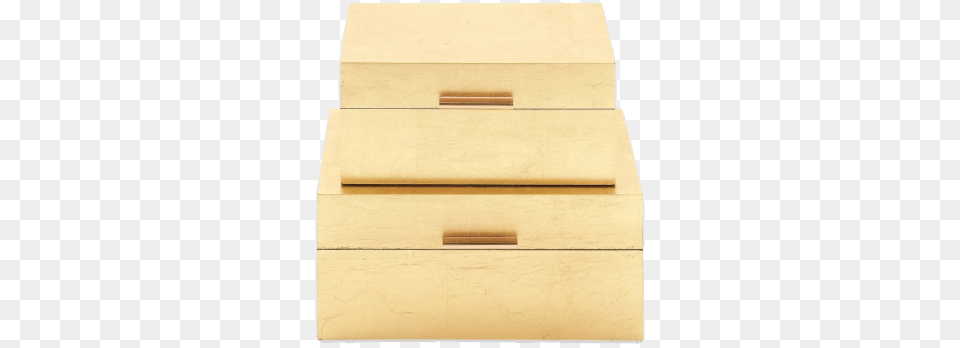 Ridge Road Dcor 2 Piece Metallic Finish Wood Box Set In Gold Plywood, Drawer, Furniture, Mailbox, Cabinet Free Png Download