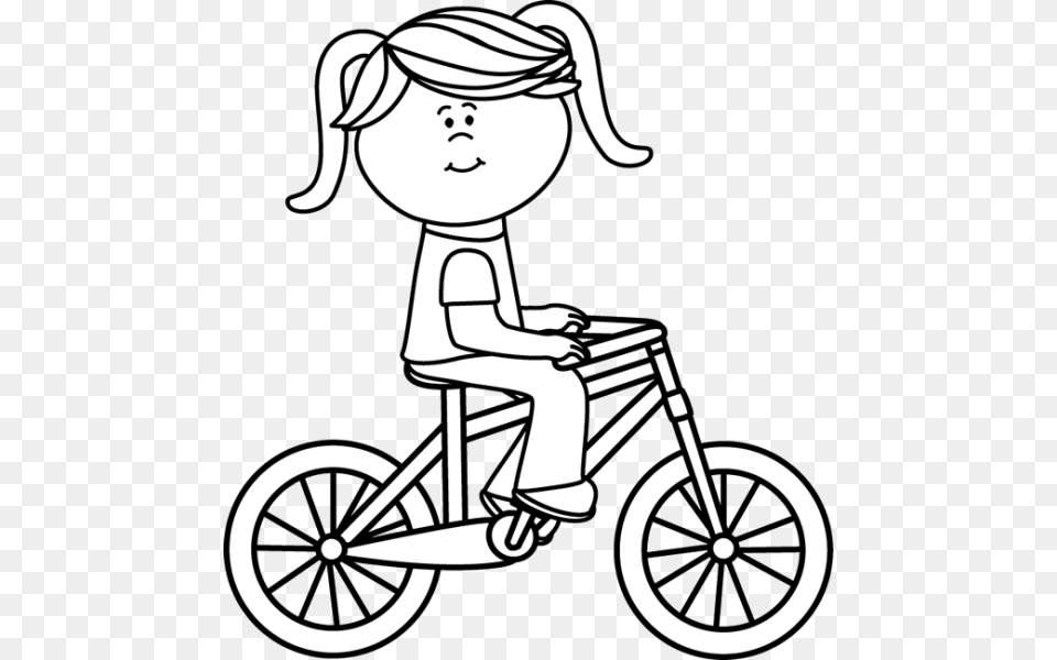 Riding Bicycle Clipart Black And White Nice Clip Art, Baby, Person, Machine, Stencil Free Transparent Png