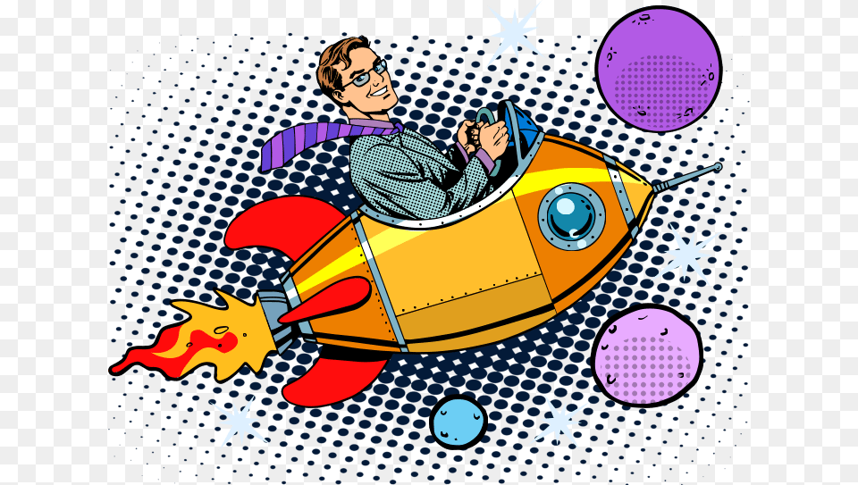 Riding In Rocket Ship Clip Art, Person, Face, Head, Transportation Free Transparent Png