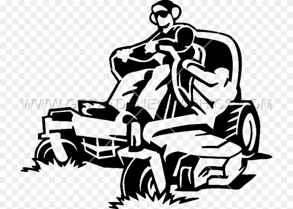 Riding Lawn Mower Cartoon, Grass, Plant, Device, Lawn Mower Free Png