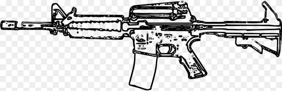 Rifle Automatic Gun Weapon Photo Ar 15 Clip Art, Firearm, Machine Gun Free Png