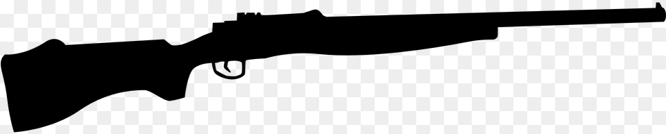 Rifle Black And White, Gray Png Image