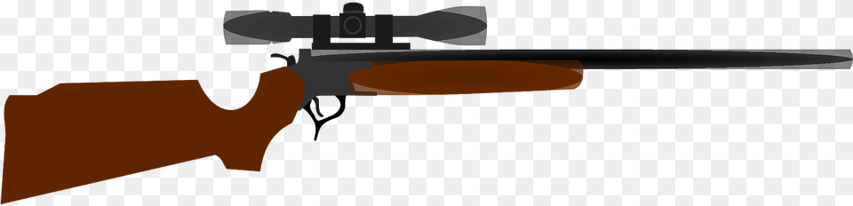 Rifle Scope Weapon Gun Firearm Hunting Cartoon Rifle No Background Free Png Download