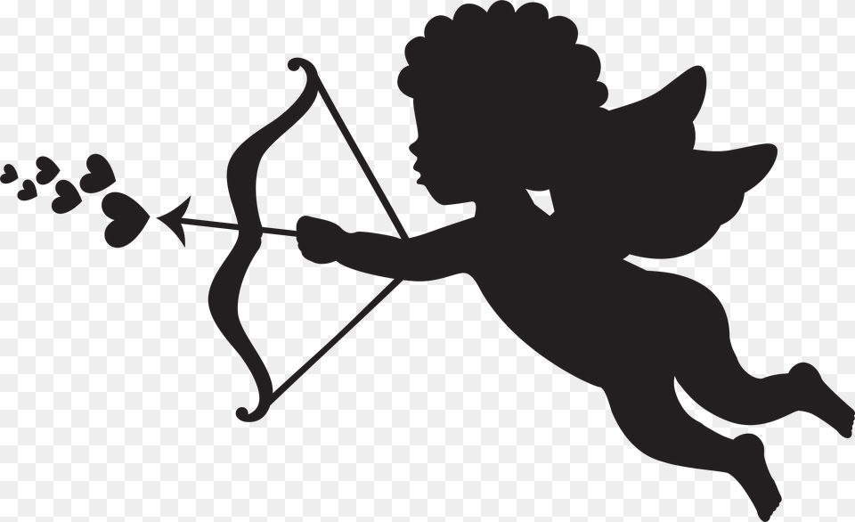 Rifle Silhouette Cupid Clip Art, Baby, Person Png Image