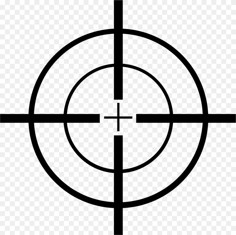 Rifle Target Cliparts, Gray Png