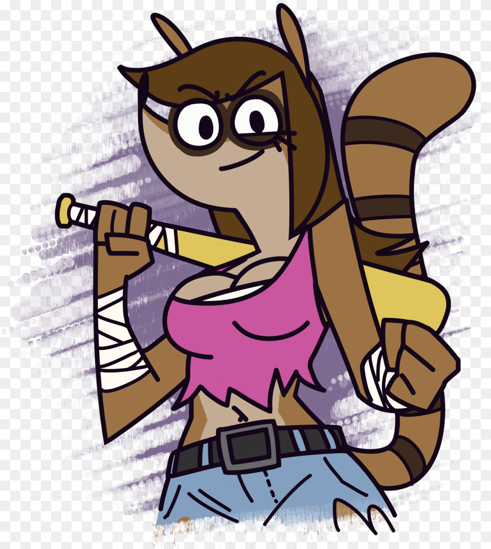 Rigby S Daughter Regular Show Female Rigby, Book, Comics, Publication, Baby Png