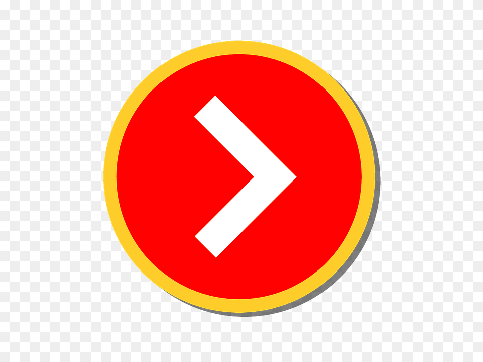 Right Arrow Sign, Symbol, Road Sign Png Image