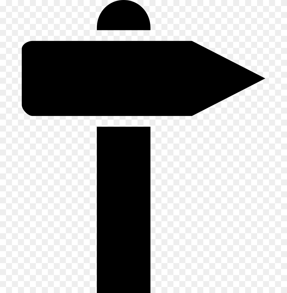 Right Arrow Signal On A Pole Comments Right Signal, Sign, Symbol Free Png