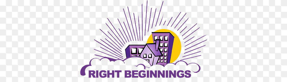 Right Beginnngs Inc Graphic Design, Purple, Logo, Neighborhood Free Png