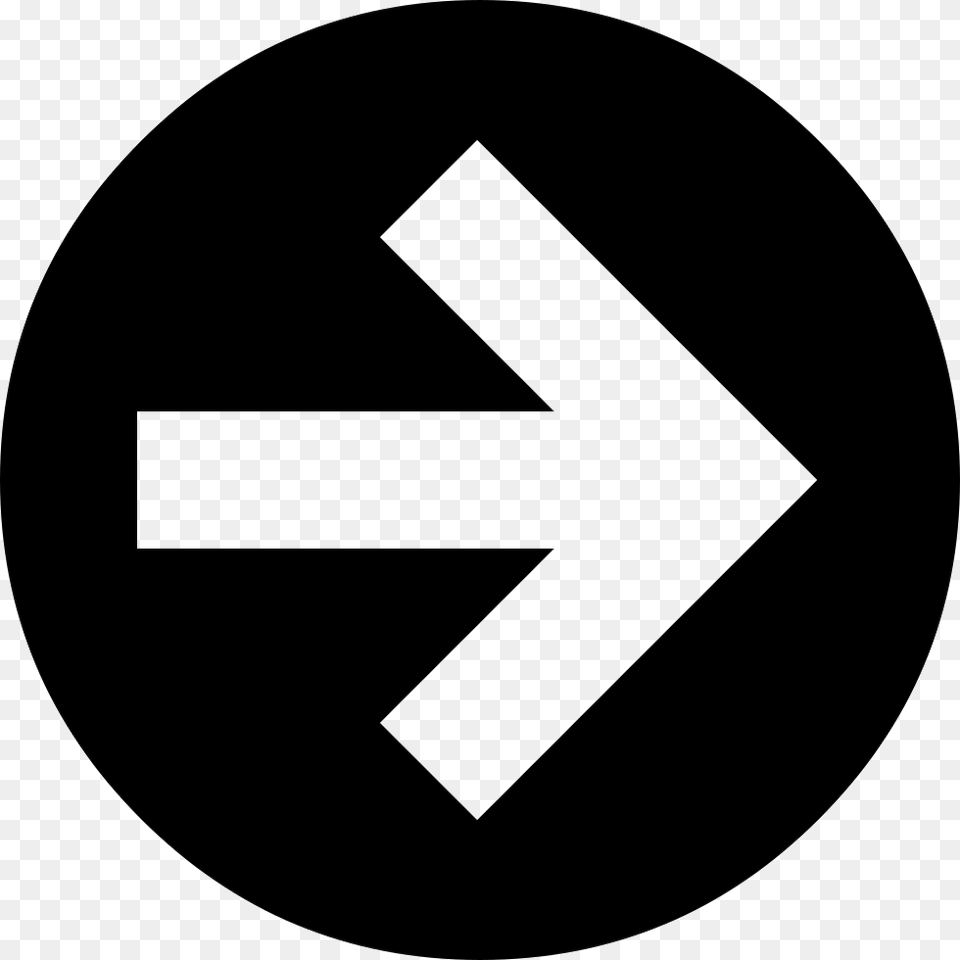 Right Circle Arrow, Sign, Symbol, Disk, Road Sign Free Png