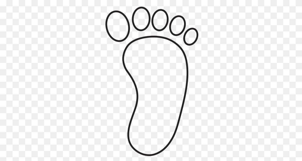 Right Foot Footprint Outline Free Transparent Png