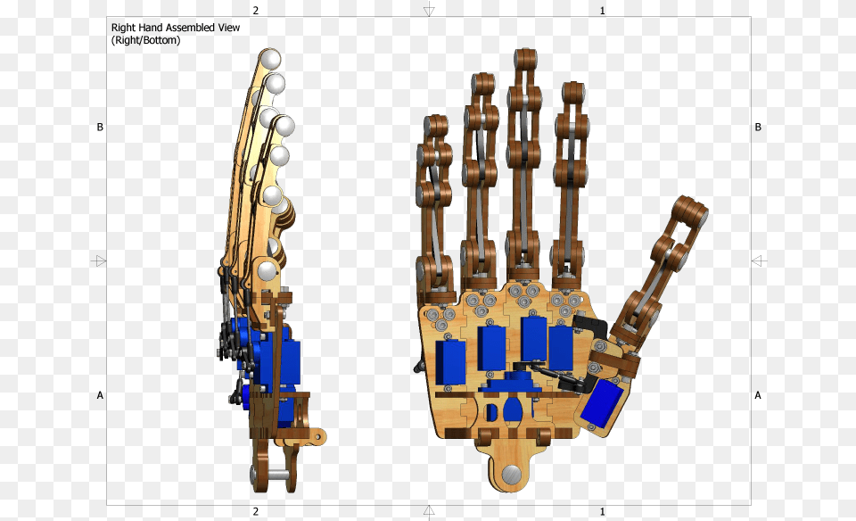 Right Hand Assembly Right Bottom Laser Cut Robotic Hand, Bagpipe, Musical Instrument, Smoke Pipe Free Transparent Png