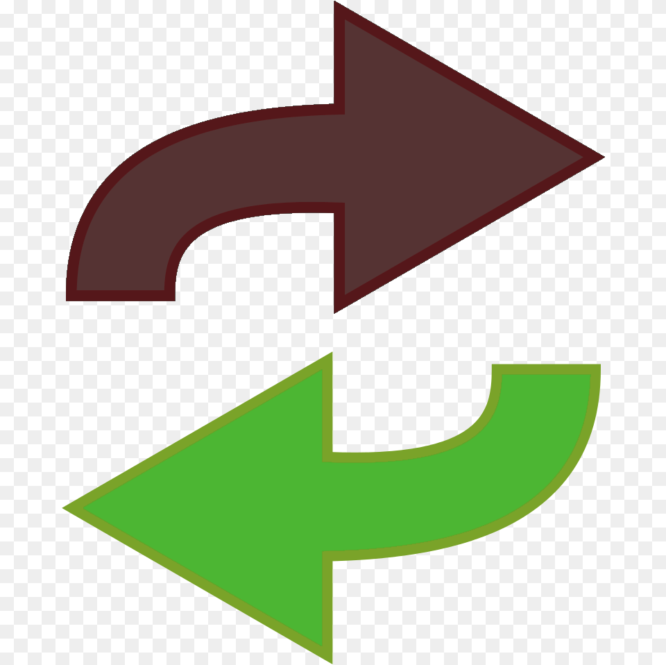 Right Left Arrows Green Red, Symbol Free Transparent Png