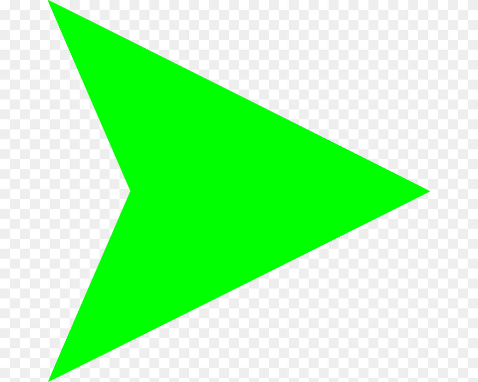 Right Light Green Arrow, Triangle Free Transparent Png