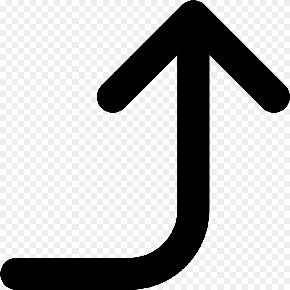 Right Symbol Arrow Right Up Symbol, Gray Png