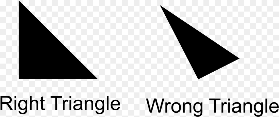 Right Triangle Wrong Triangle, Gray Free Transparent Png