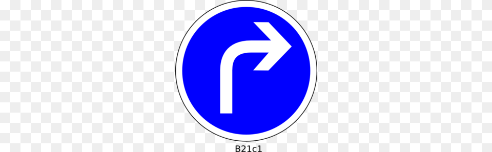 Right Turn Clip Art, Sign, Symbol, Road Sign, Disk Free Png Download