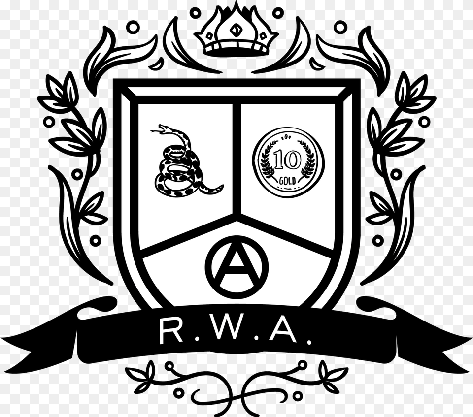 Right Wing Anarchist, Emblem, Symbol, Logo, Armor Free Png Download