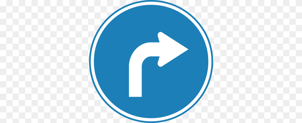 Rightturn Turn Right Sign, Symbol, Road Sign, Disk Free Png