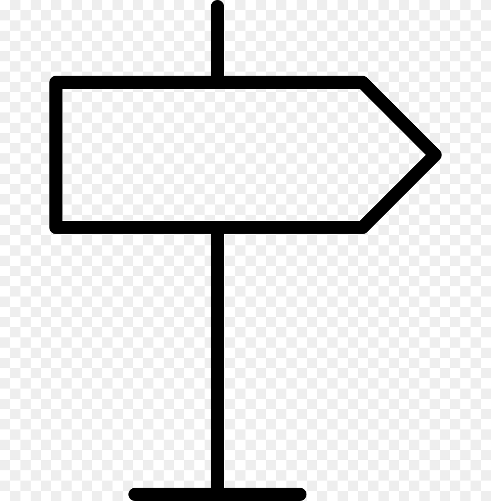 Rightwards Pole Sign Icon, Lamp, Symbol Free Png Download