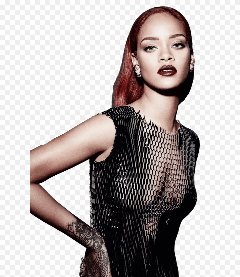 Rihanna 2016 6 Image Has Rihanna Gained Weight, Adult, Tattoo, Skin, Portrait Free Transparent Png