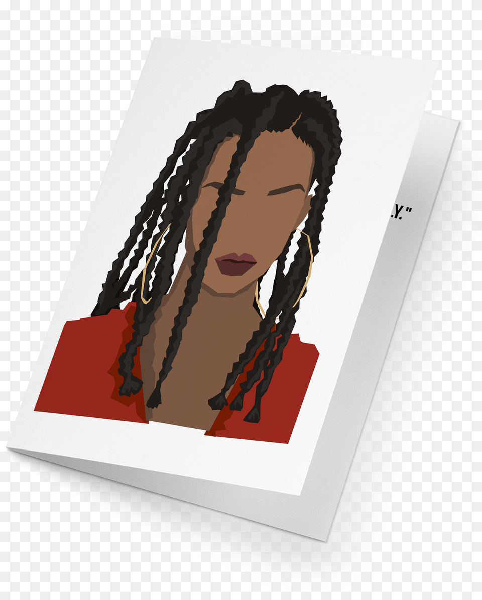 Rihanna Card Illustration, Book, Person, Publication, Reading Free Png Download