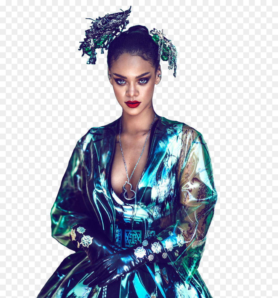 Rihanna Images Woman, Person, Female, Coat Free Png Download