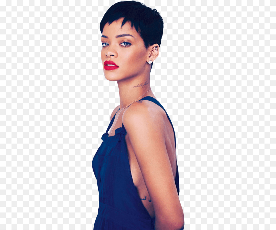 Rihanna Rihanna Short Hair Sexy, Black Hair, Person, Adult, Head Free Png Download