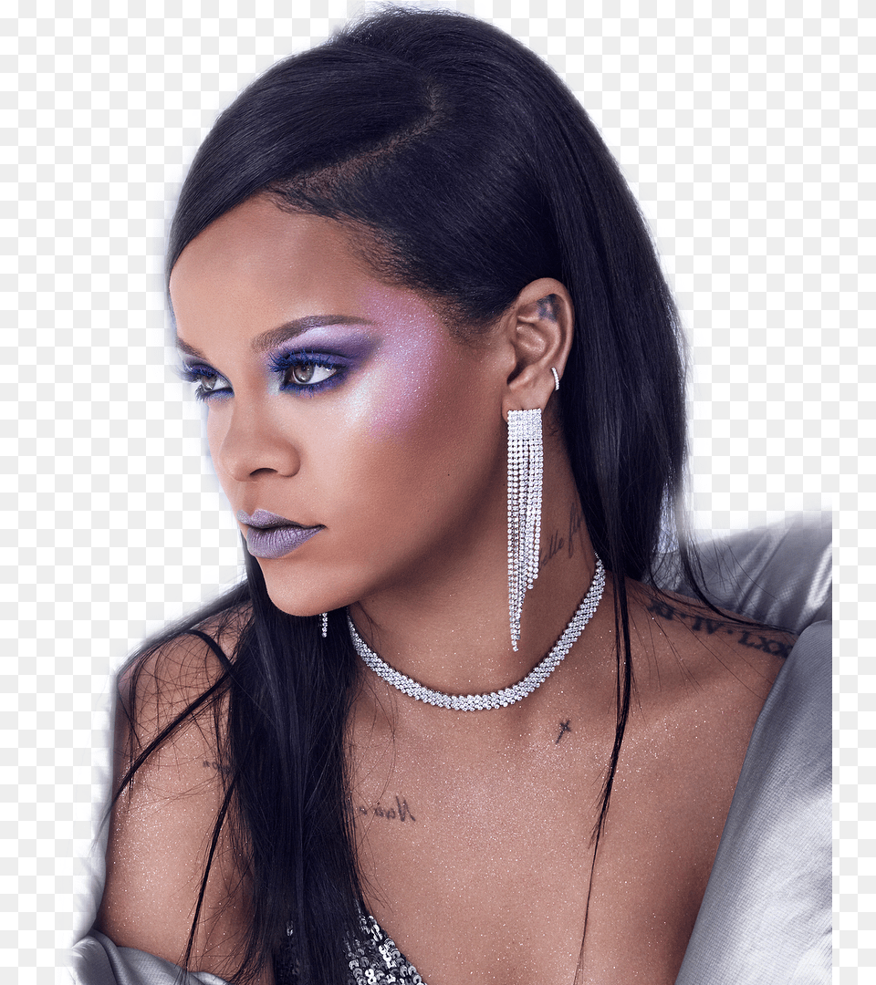 Rihanna Rihannafenty Fentybeauty Queen Remixit Makeup Fenty Mini Fairy Bomb, Portrait, Photography, Person, Face Png