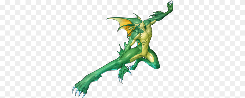 Rikuo From Darkstalkers Series Darkstalkers Rikuo, Dragon, Adult, Female, Person Png