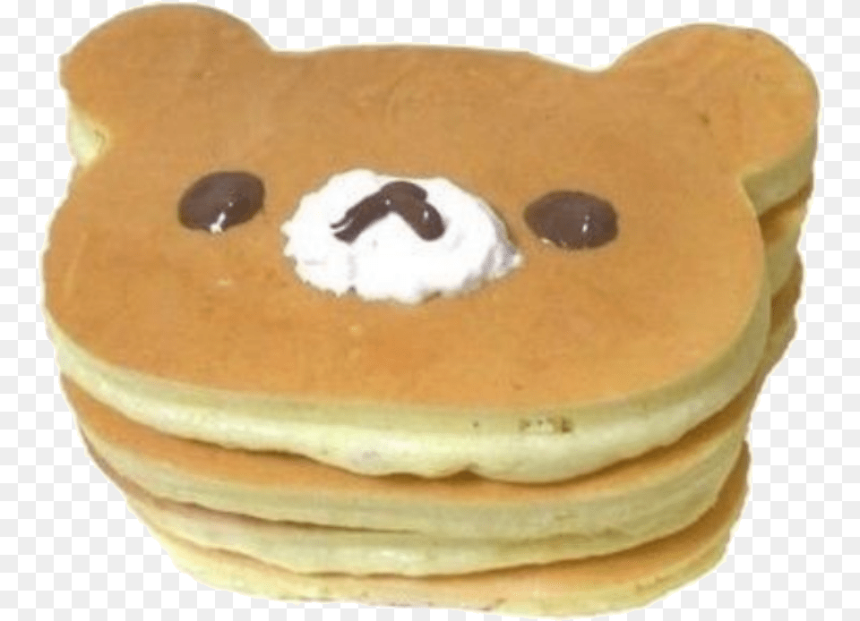 Rilakkuma Bear Pancake Pancakes Delicious Yellow Header Tumblr Aesthetic, Birthday Cake, Bread, Cake, Cream Free Transparent Png