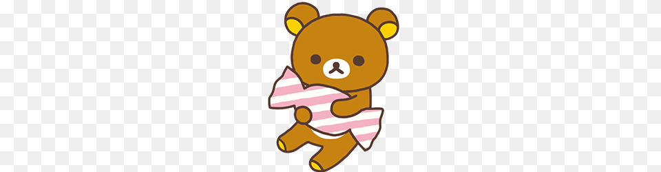 Rilakumma Holding Candy, Plush, Toy, Teddy Bear Png Image