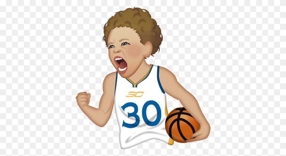 Riley Curry Rules Stephens Emoji App, Baby, Person, Head, Face Free Png Download