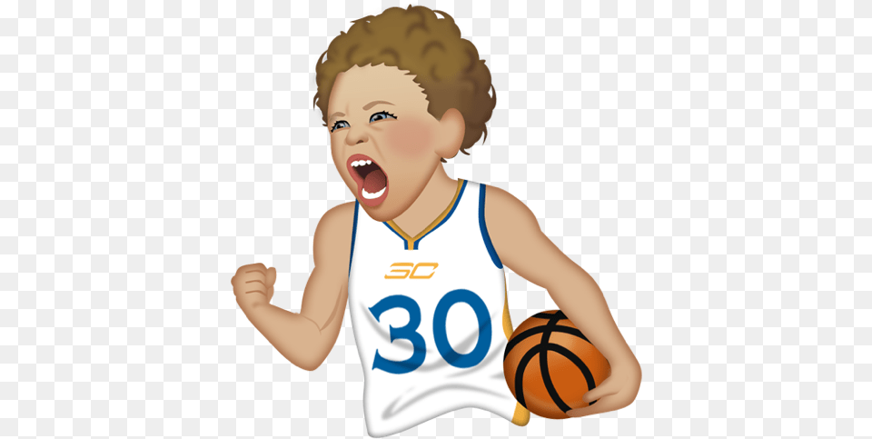 Riley Curry Rules Stephenu0027s Emoji App Stephen Stephen Curry, Baby, Person, Face, Head Png