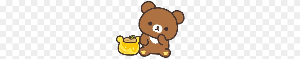 Rillakuma Bear With Pot Of Honey, Nature, Outdoors, Snow, Snowman Free Transparent Png