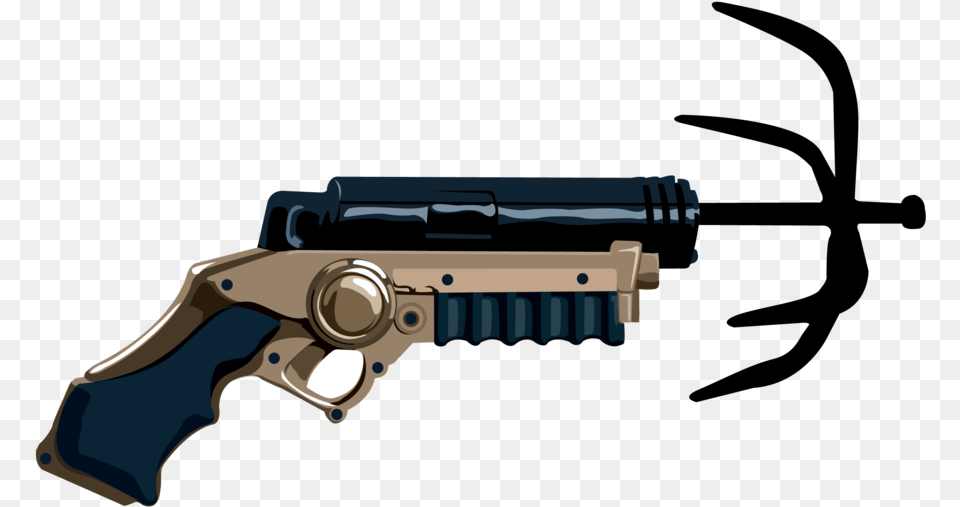 Rime Clipart Firearm Spy Grappling Hook Gun, Handgun, Weapon Free Png Download