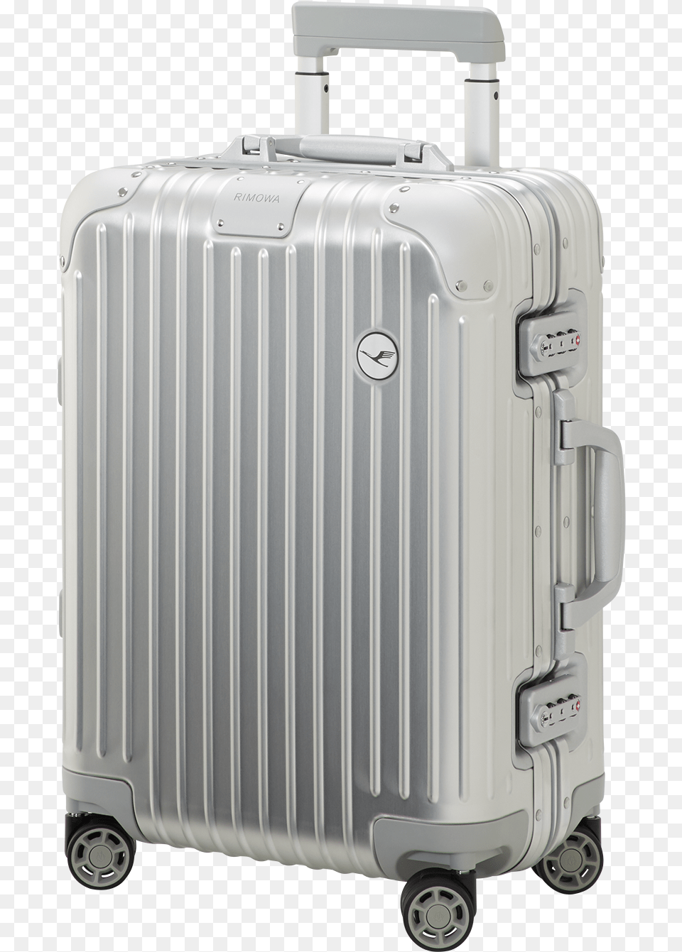 Rimowa Classic Lufthansa Edition Cabin Silver, Baggage, Suitcase, Machine, Wheel Png