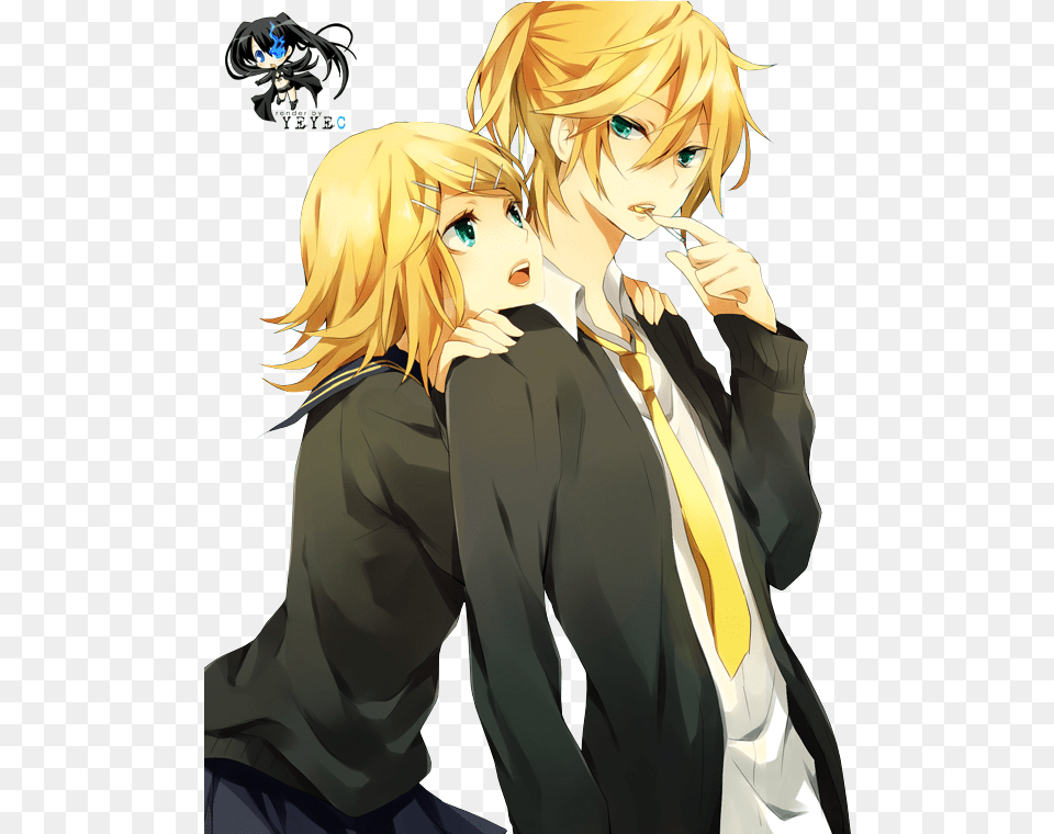 Rin And Len Couple, Publication, Book, Comics, Adult Png Image