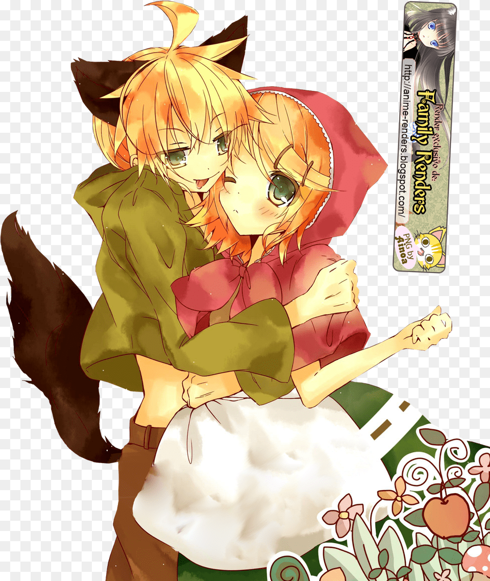 Rin Kagamine Rin Amp Len Kagamine Render Hd Rin Amp Len Kagamine Render, Book, Comics, Publication, Adult Free Png